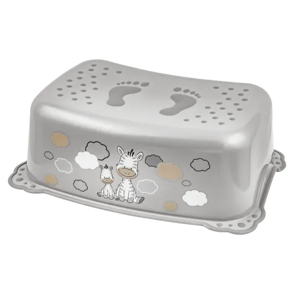 Maltex pakāpiens, neslīdošs, Zebra, pelēks, pelēka gumija, 6913