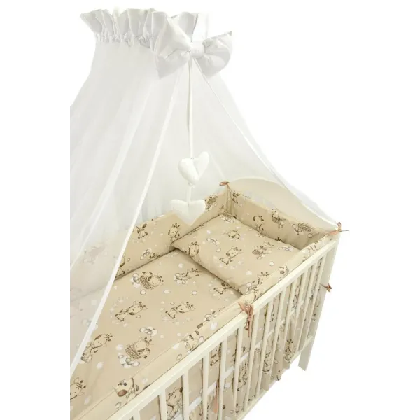 Ankras 6 daļu gultas veļas komplekts "Žirafe", Brūns