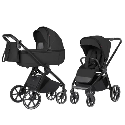 2in1 rati Carrello Omega Deluxe, Denim melns