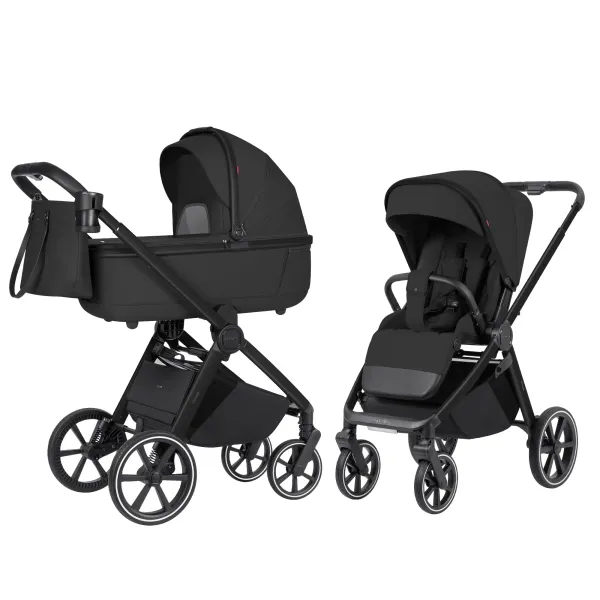 2in1 ratiņi Carrello Omega Deluxe, Denim black