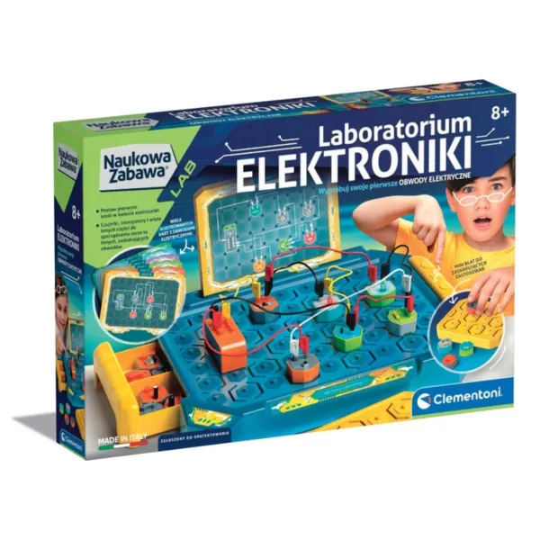 Clementoni Naukowa Zabawa Lab 50727 Laboratorium Elektroniki