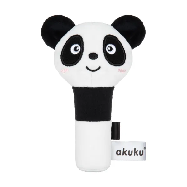 Akuku minkštas pliušinis žaisliukas/ barškutis Panda, A0706