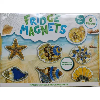 Gliemežvāku ledusskapja magnētu radošais komplekts, gliemežvāki