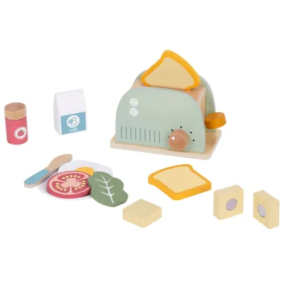 Tooky Toy medinis skrudintuvas su priedais, TJ272