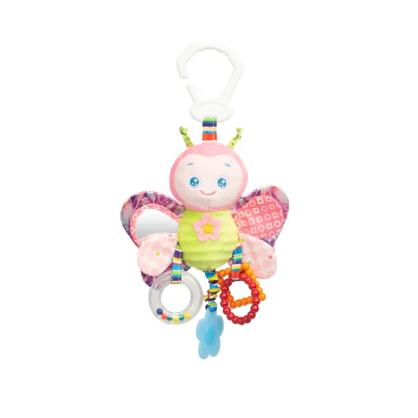 Sensillo piekaramo rotaļlieta ratiņiem, tauriņš