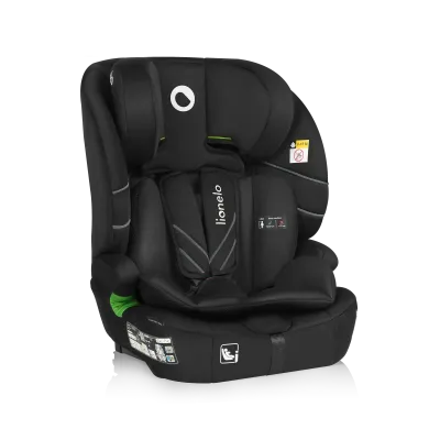 Autokėdutė Lionelo Levi Fix I-size sofix 9-36 kg., Black carbon