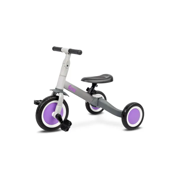 Dviratukas/triratukas Toyz FOX 4in1, grey/purple