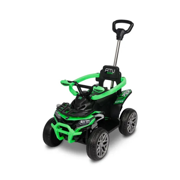 Paspiriama mašinėlė su stumimo rankena Toyz Movix, green