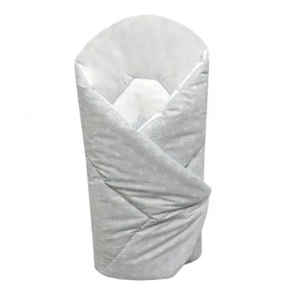 Ankras vokelis 80/80 cm., "Rombai", pilkai balta