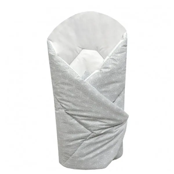 Ankras vokelis 80/80 cm., "Rombai", pilkai balta