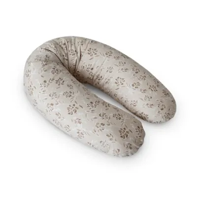 CebaBaby maitinimo pagalvė dżersej multi, ruda gėlės