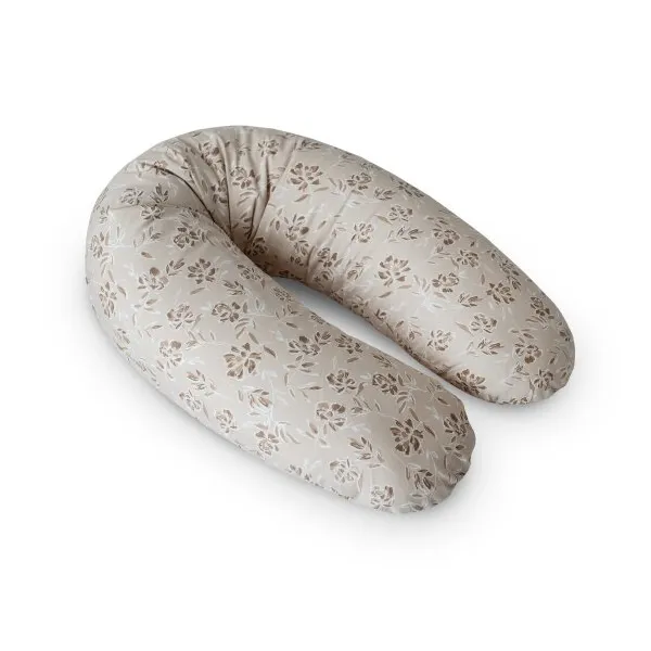 CebaBaby maitinimo pagalvė dżersej multi, ruda gėlės, W-800-000-828