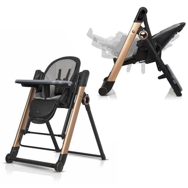 Maitinimo kėdutė - eletrinės supynės 2in1 Cavoe DADA, meteorite