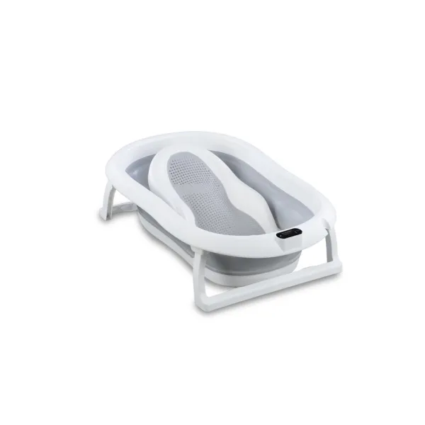 Sulankstoma vonia Bath & Care su termometru ir gultuku, Grey
