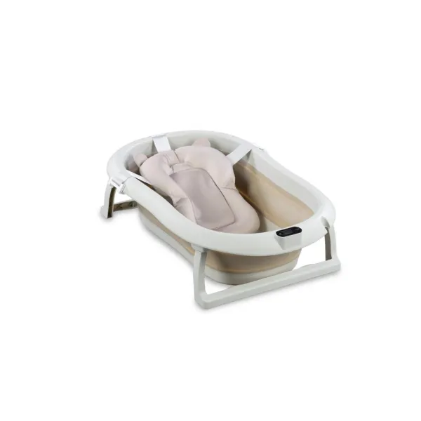 Sulankstoma vonia Bath & Care su termometru, Beige
