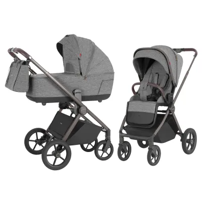 2in1 vežimėlis Carrello Ultra CRL-6527, Metal grey