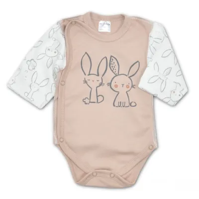 Smėlinukas išvirkščiomis siūlėmis,Bunny", rusva, 50, 56, 62 cm.