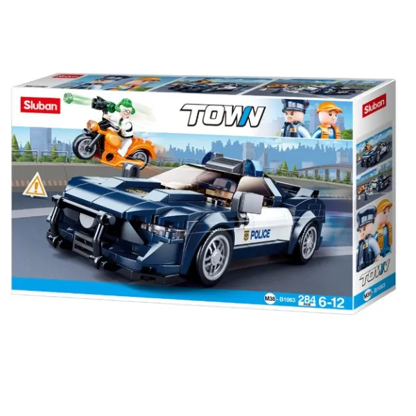 Sluban konstruktorius, policijos automobilis, 284 det., B1063