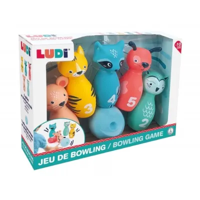 LUDI boulingo rinkinys, miško gyvūnai