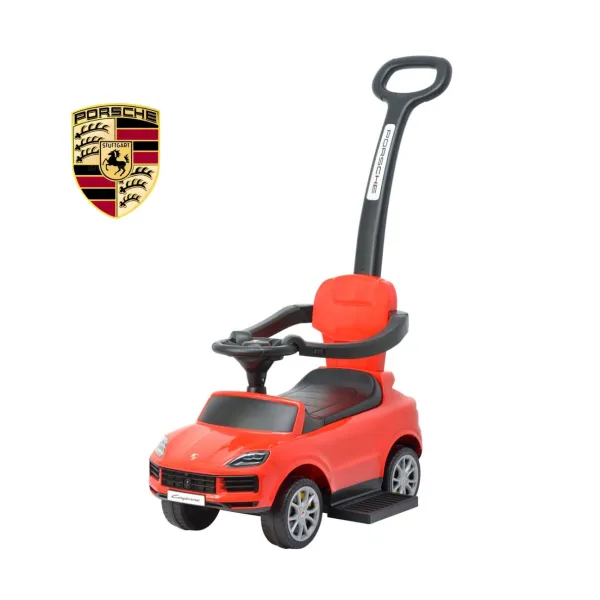 Milly Mally paspiriama mašinėlė su stūmimo rankena Porsche Cayenne, Red