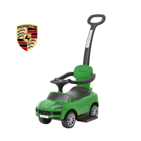 Milly Mally paspiriama mašinėlė su stūmimo rankena Porsche Cayenne, Green