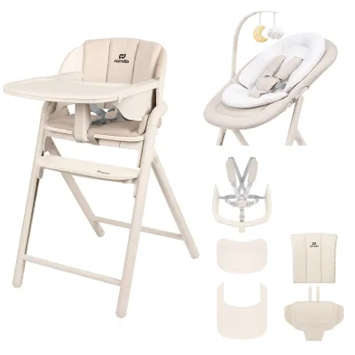 3in1 maintimo kėdutė ir gultukas Carrello Tenero, Olympus beige