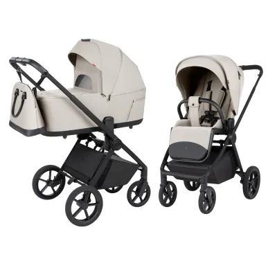Susilankstantis su lopšiu 2in1 Carrello Ultra F CRL-6556, Milk grey