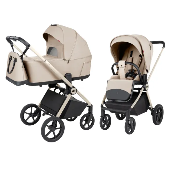 Susilankstantis su lopšiu 2in1 Carrello Ultra F CRL-6556, Polar beige