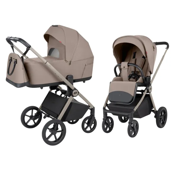 Susilankstantis su lopšiu 2in1 Carrello Ultra F CRL-6556, Vintage beige