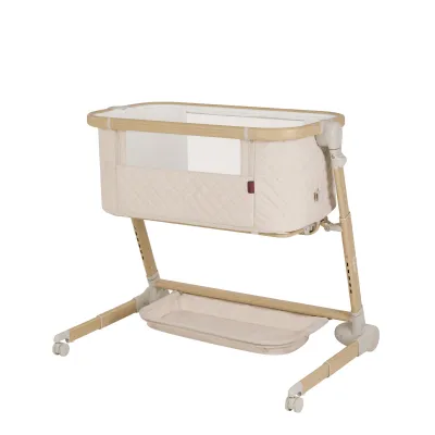 Supamas ir sulankstomas lopšiukas Carrello Salsa, Cremio Beige