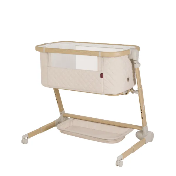 Supamas ir sulankstomas lopšiukas Carrello Salsa, Cremio Beige
