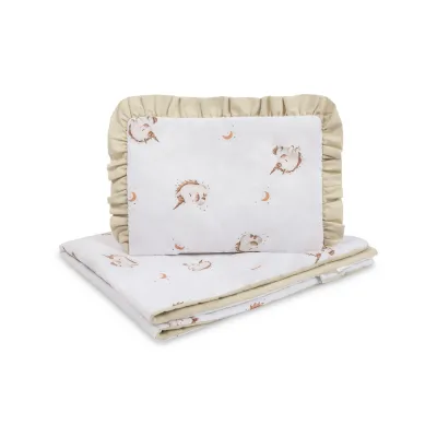 Sensillo 2 dalių lopšiuko patalynės komplektas, unicorn beige