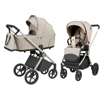 Susilankstantis su lopšiu 2in1 Carrello Ultra F CRL-6557, Polar beige