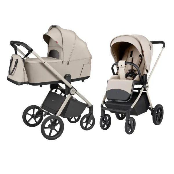 Susilankstantis su lopšiu 2in1 Carrello Ultra F CRL-6557, Polar beige