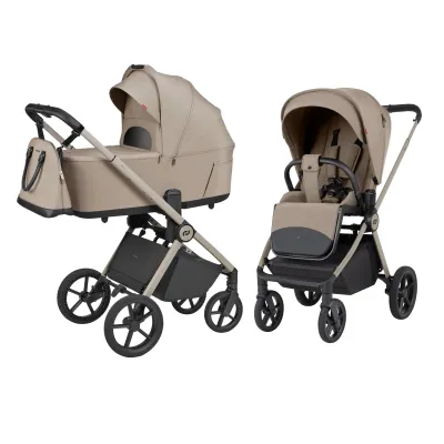 Susilankstantis su lopšiu 2in1 Carrello Ultra F CRL-6557, Vintage Beige