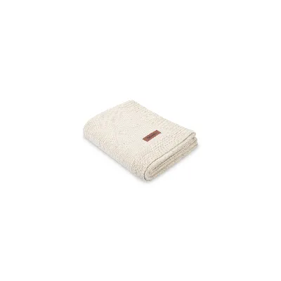 Sensillo merino vilnos pledukas Melange 90x70 cm., light beige