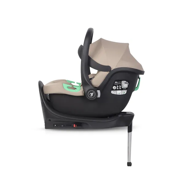Autokėdutė su baze Colibro Petit Pro I-size, 0-13 kg. Camel