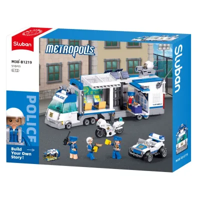 SLUBAN konstruktorius Specialus vadavimo policijos automobilis, 510 detalių, 6+, B1219