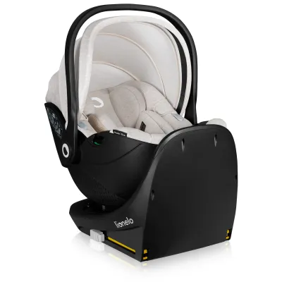360° pasisukanti autokėdutė Lionelo Moxie I-size set, Beige sand