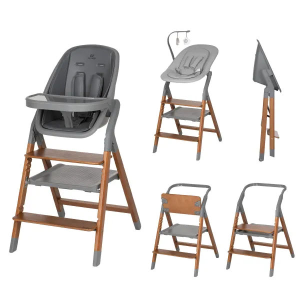 4in1 maintimo kėdutė ir gultukas Carrello Ergo, Night grey