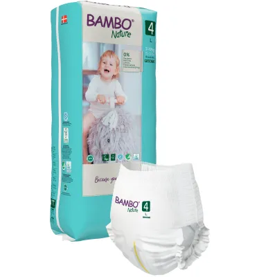 BAMBO NATURE ekol. sauskelnės, Dydis 4, Tall, (7-12 kg) , 40 vnt.