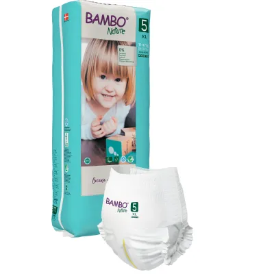BAMBO NATURE ekol. sauskelnės, Dydis 5, Tall, (11-17 kg). 38 vnt.