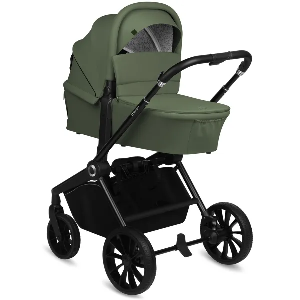 Universalus 2in1 vežimėlis Lionelo Mika Plus, Green olive