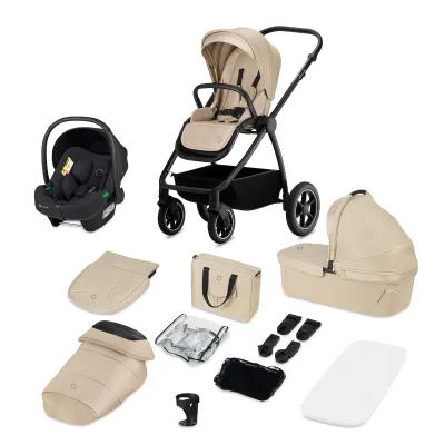 Universalus 3in1 vežimėlis Lionelo Meril, Beige sand