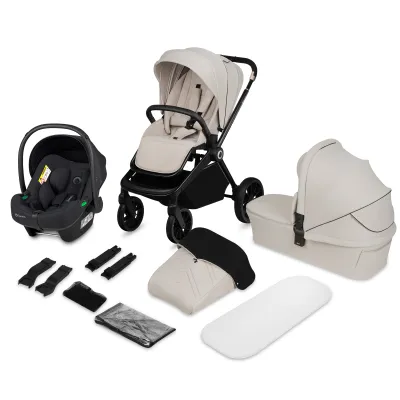 Universalus 3in1 vežimėlis Lionelo Mika Plus, Beige sand