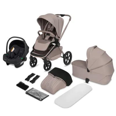 Susilankstantis su lopšiu 3in1 Lionelo Freya, Beige sand