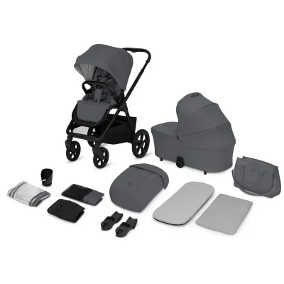 Universalus 2in1 vežimėlis Lionelo Carmine, Grey stone