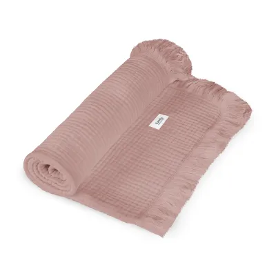 Lionelo muslininis pledukas, Dusty pink