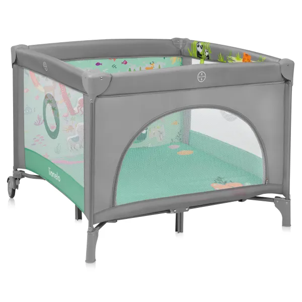 Kvadratinis maniežas Lionelo Mille Plus, Grey green
