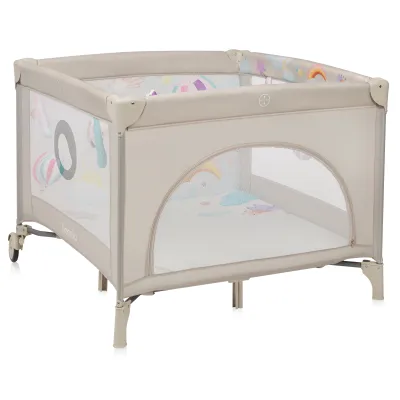 Kvadratinis maniežas Lionelo Mille Plus, Grey beige